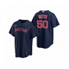 Women's Boston Red Sox #50 Mookie Betts Nike Navy Replica Alternate Jersey