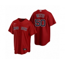 Women's Boston Red Sox #50 Mookie Betts Nike Red Replica Alternate Jersey