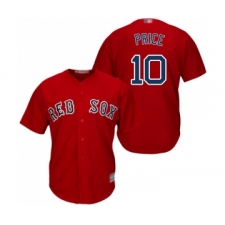 Men's Boston Red Sox #10 David Price Replica Red Alternate Home Cool Base Baseball Jersey