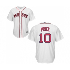 Men's Boston Red Sox #10 David Price Replica White Home Cool Base Baseball Jersey