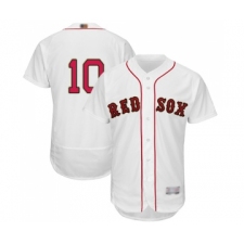 Men's Boston Red Sox #10 David Price White 2019 Gold Program Flex Base Authentic Collection Baseball Jersey