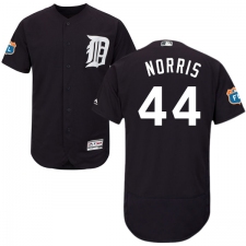 Men's Majestic Detroit Tigers #44 Daniel Norris Navy Blue Alternate Flex Base Authentic Collection MLB Jersey