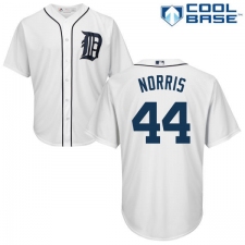 Youth Majestic Detroit Tigers #44 Daniel Norris Authentic White Home Cool Base MLB Jersey