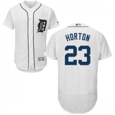 Men's Majestic Detroit Tigers #23 Willie Horton White Home Flex Base Authentic Collection MLB Jersey