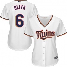 Women's Majestic Minnesota Twins #6 Tony Oliva Replica White Home Cool Base MLB Jersey
