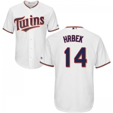 Youth Majestic Minnesota Twins #14 Kent Hrbek Authentic White Home Cool Base MLB Jersey