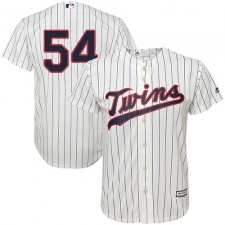 Youth Majestic Minnesota Twins #54 Ervin Santana Authentic Cream Alternate Cool Base MLB Jersey