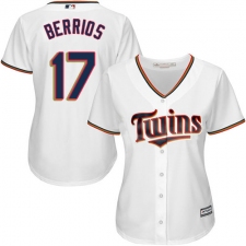 Women's Majestic Minnesota Twins #17 Jose Berrios Authentic White Home Cool Base MLB Jersey