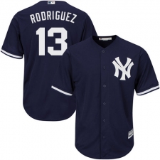 Youth Majestic New York Yankees #13 Alex Rodriguez Replica Navy Blue Alternate MLB Jersey