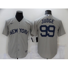 Men's Nike New York Yankees #99 Aaron Judge Gray Game 2021 Field of Dreams Jersey
