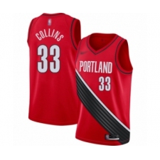Women's Portland Trail Blazers #33 Zach Collins Swingman Red Finished Basketball Jersey - Statement Edition