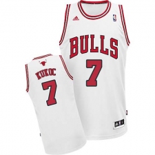 Youth Adidas Chicago Bulls #7 Toni Kukoc Swingman White Home NBA Jersey