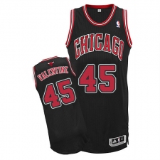 Youth Adidas Chicago Bulls #45 Denzel Valentine Authentic Black Alternate NBA Jersey