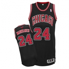 Men's Adidas Chicago Bulls #24 Lauri Markkanen Authentic Black Alternate NBA Jersey