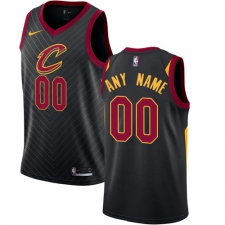 Men's Nike Cleveland Cavaliers Customized Swingman Black Alternate NBA Jersey Statement Edition