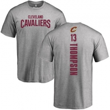 NBA Nike Cleveland Cavaliers #13 Tristan Thompson Ash Backer T-Shirt