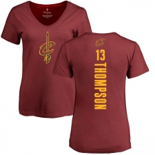 NBA Women's Nike Cleveland Cavaliers #13 Tristan Thompson Maroon Backer T-Shirt