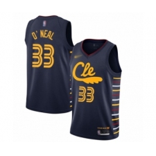 Women's Cleveland Cavaliers #33 Shaquille O'Neal Swingman Navy Basketball Jersey - 2019 20 City Edition