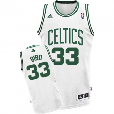 Men's Adidas Boston Celtics #33 Larry Bird Swingman White Home NBA Jersey