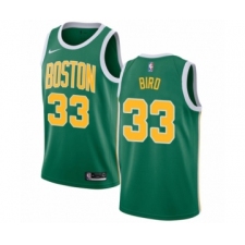 Men's Nike Boston Celtics #33 Larry Bird Green Swingman Jersey - Earned Edition