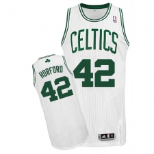 Men's Adidas Boston Celtics #42 Al Horford Authentic White Home NBA Jersey
