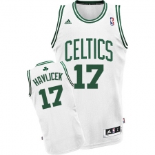 Men's Adidas Boston Celtics #17 John Havlicek Swingman White Home NBA Jersey