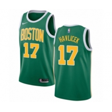 Men's Nike Boston Celtics #17 John Havlicek Green Swingman Jersey - Earned Edition