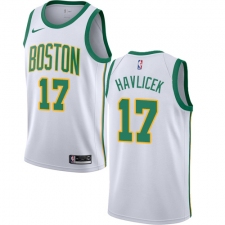 Men's Nike Boston Celtics #17 John Havlicek Swingman White NBA Jersey - City Edition