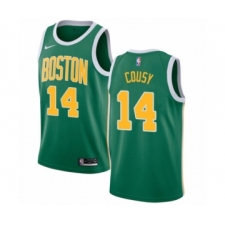 Men's Nike Boston Celtics #14 Bob Cousy Green Swingman Jersey - Earned Edition