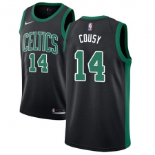 Youth Adidas Boston Celtics #14 Bob Cousy Authentic Black NBA Jersey - Statement Edition