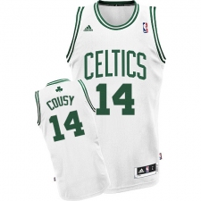 Youth Adidas Boston Celtics #14 Bob Cousy Swingman White Home NBA Jersey