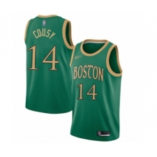 Youth Boston Celtics #14 Bob Cousy Swingman Green Basketball Jersey - 2019  20 City Edition