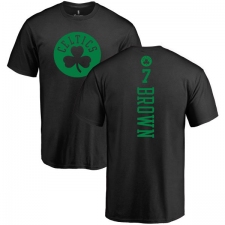 NBA Nike Boston Celtics #7 Jaylen Brown Black One Color Backer T-Shirt