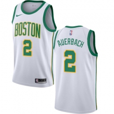 Youth Nike Boston Celtics #2 Red Auerbach Swingman White NBA Jersey - City Edition
