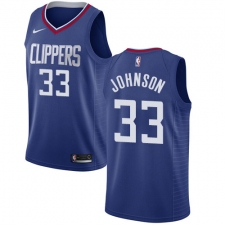 Youth Nike Los Angeles Clippers #33 Wesley Johnson Swingman Blue Road NBA Jersey - Icon Edition