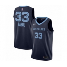 Women's Memphis Grizzlies #33 Marc Gasol Swingman Navy Blue Finished Basketball Jersey - Icon Edition