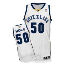Men's Adidas Memphis Grizzlies #50 Zach Randolph Authentic White Home NBA Jersey