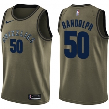 Men's Nike Memphis Grizzlies #50 Zach Randolph Swingman Green Salute to Service NBA Jersey