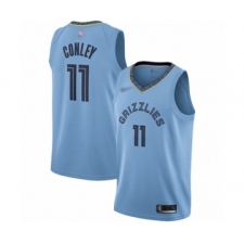 Men's Memphis Grizzlies #11 Mike Conley Authentic Blue Finished Basketball Jersey Statement Edition