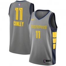 Men's Nike Memphis Grizzlies #11 Mike Conley Swingman Gray NBA Jersey - City Edition