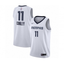 Women's Memphis Grizzlies #11 Mike Conley Swingman White Finished Basketball Jersey - Association Edition