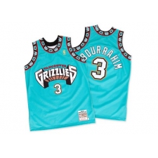 Men's Adidas Memphis Grizzlies #3 Shareef Abdur-Rahim Authentic Green Hardwood Classics Throwback NBA Jersey