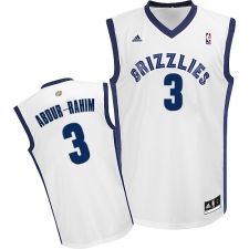 Men's Adidas Memphis Grizzlies #3 Shareef Abdur-Rahim Swingman White Home NBA Jersey