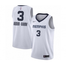 Women's Memphis Grizzlies #3 Shareef Abdur-Rahim Swingman White Finished Basketball Jersey - Association Edition