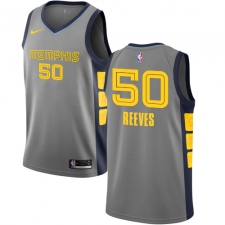 Men's Nike Memphis Grizzlies #50 Bryant Reeves Swingman Gray NBA Jersey - City Edition