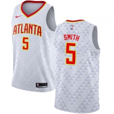 Men's Nike Atlanta Hawks #5 Josh Smith Swingman White NBA Jersey - Association Edition