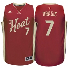 Men's Adidas Miami Heat #7 Goran Dragic Swingman Red 2015-16 Christmas Day NBA Jersey