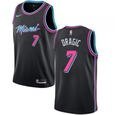 Men's Nike Miami Heat #7 Goran Dragic Swingman Black NBA Jersey - City Edition