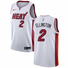 Men's Nike Miami Heat #2 Wayne Ellington Authentic NBA Jersey - Association Edition