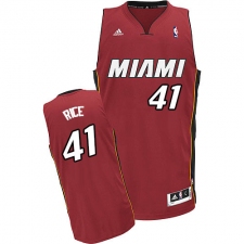 Men's Adidas Miami Heat #41 Glen Rice Swingman Red Alternate NBA Jersey